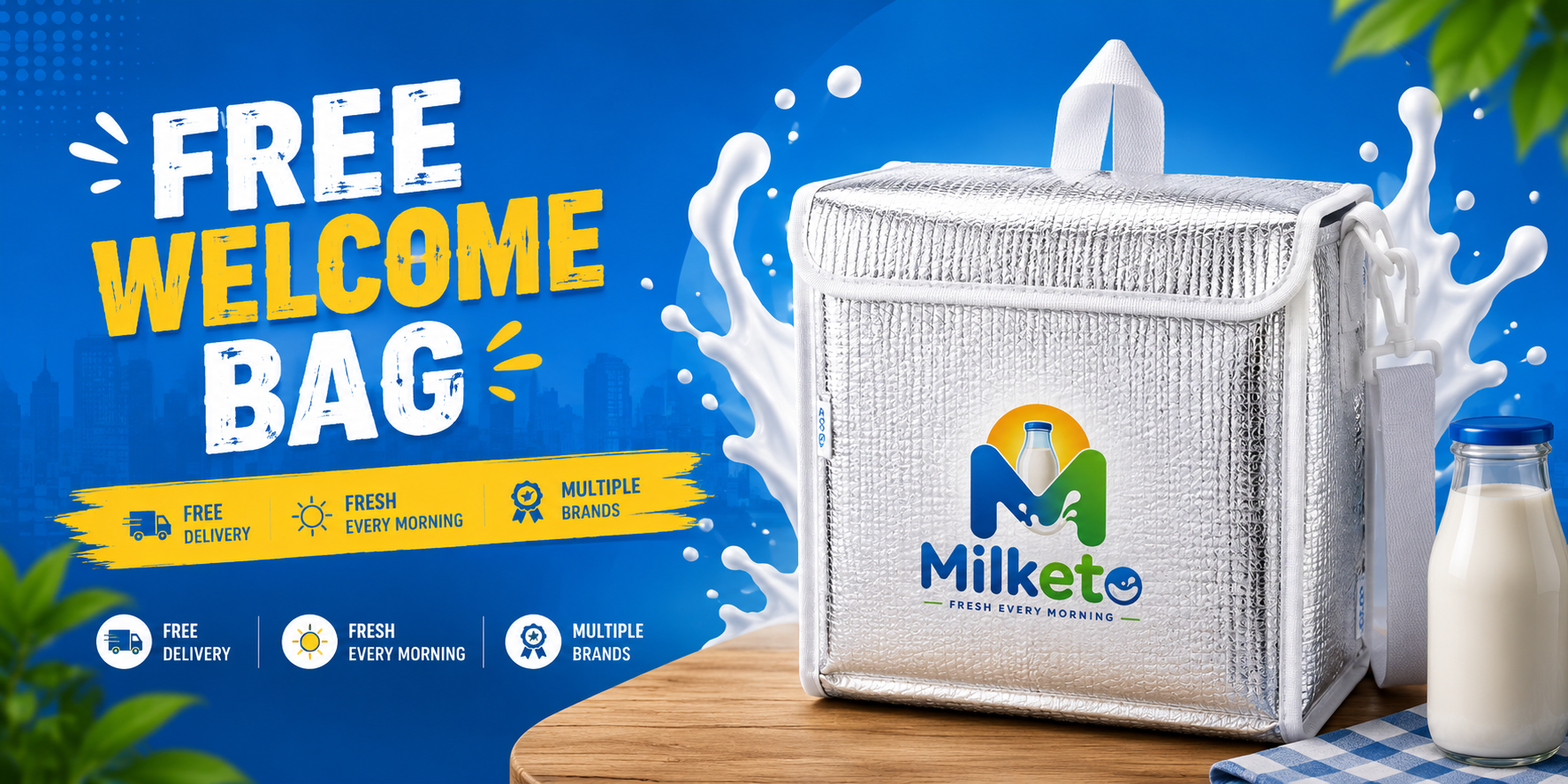 Milketo Free Welcome Bag