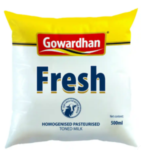 Gowardhan Fresh Toned Milk 500 ML