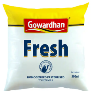 Gowardhan Fresh Toned Milk 500 ML